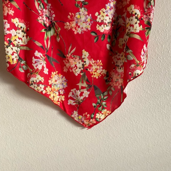 ZARA Print Top Multicolor Floral Spaghetti Straps Blouse NWT - Picture 13 of 16